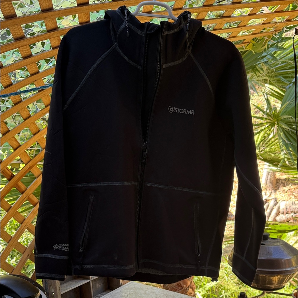 Stormr.  Neoprene hooded storm jacket. XL